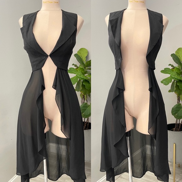 bebe Other - BEBE Vest dress mesh long Size 2 XS